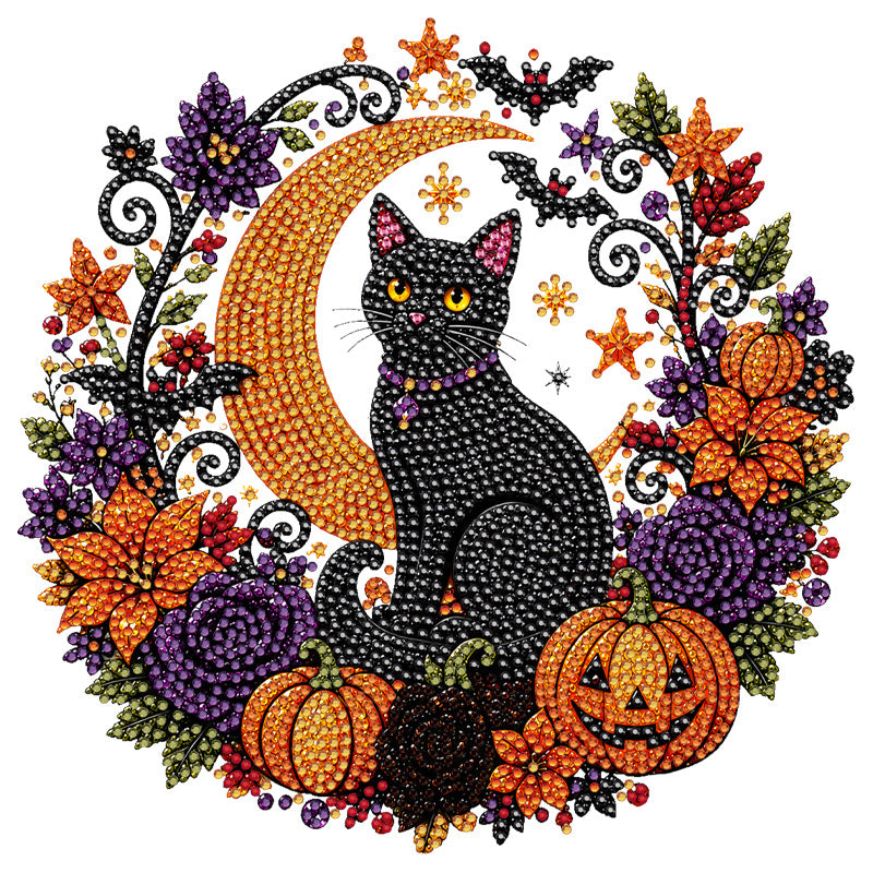 🔥Horúci výpredaj! 50% zľava!✨⚡ Predaných viac ako 50 000 kusov! 🎁🍂 Prívesok - tekvicový veniec - sada na maľovanie vlastnými rukami