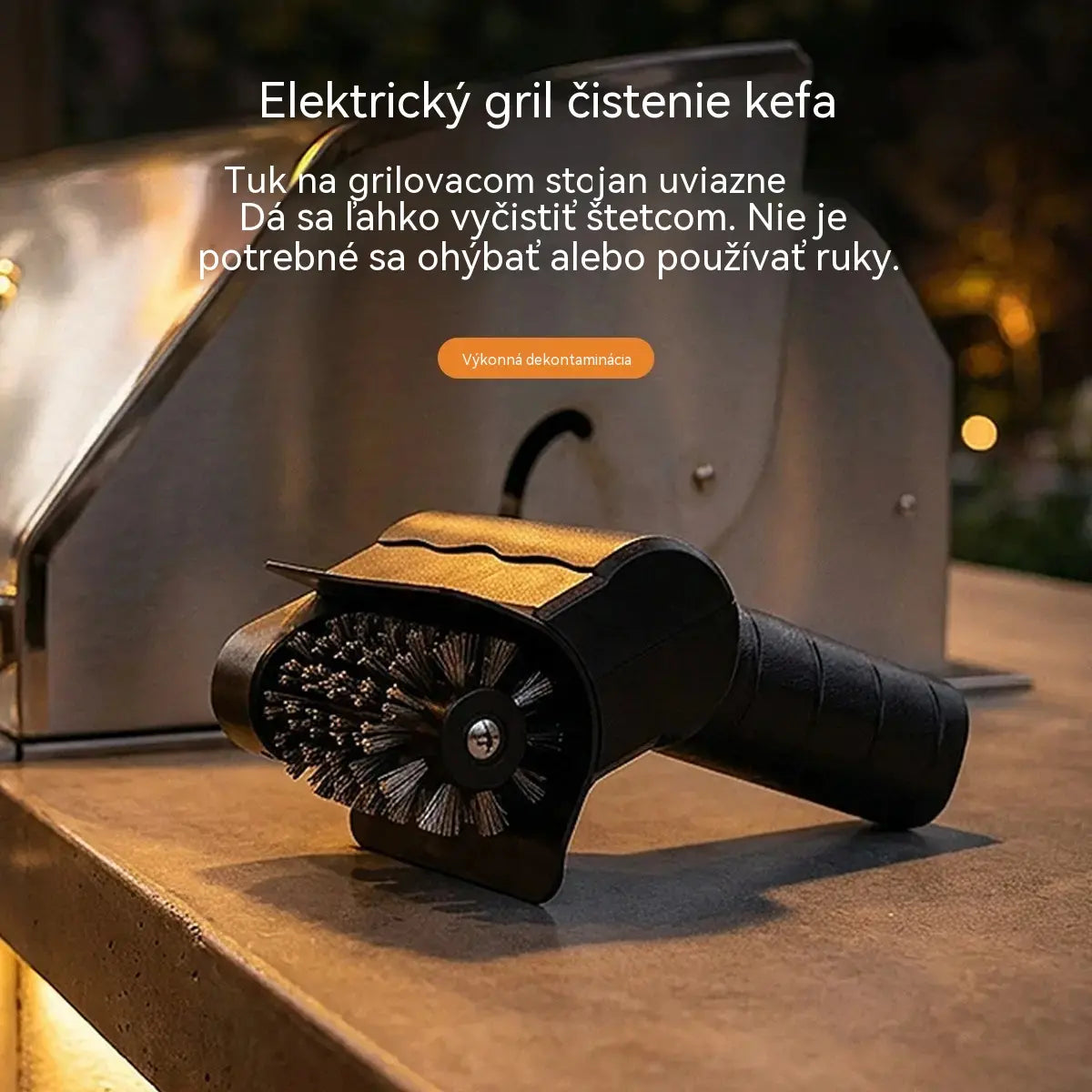 🔋🧹 Bezdrôtová elektrická čistiaca kefa na gril – lítiová batéria, multifunkčná a ľahko použiteľná 🔥🍖