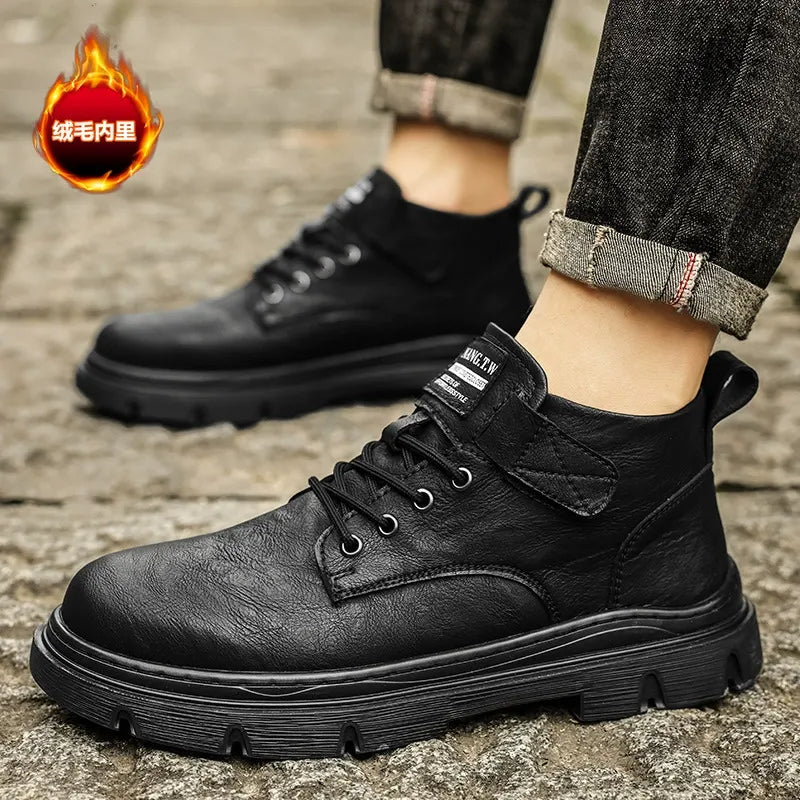 š„šćOgraniÄeni popust 50%ć2025 Nove muÅ”ke cipele s flis podstavom i debelim potplatom za poveÄanje visine