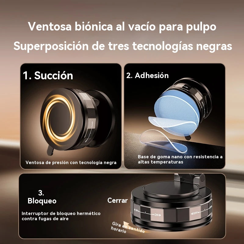 🚗✨【Compra 1 y llévate 1 gratis】Nuevo soporte magnético de vacío para coche, soporte magnético inalámbrico telescópico