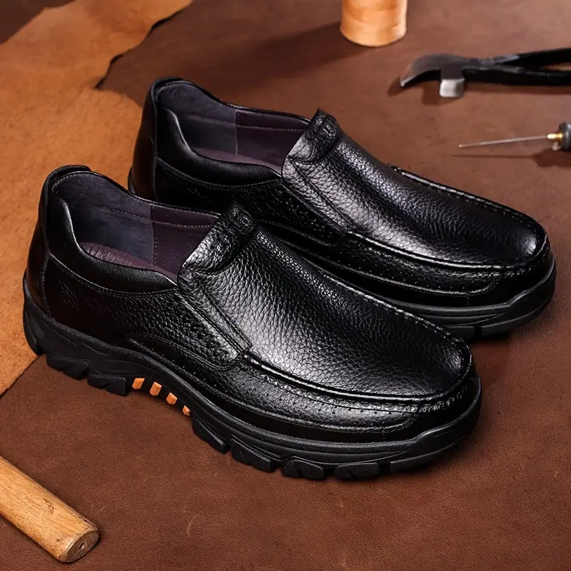 š„š„¾ć50% de descuento por tiempo limitadoćZapatos casuales de cuero hechos a mano para hombre 2025, otoƱo