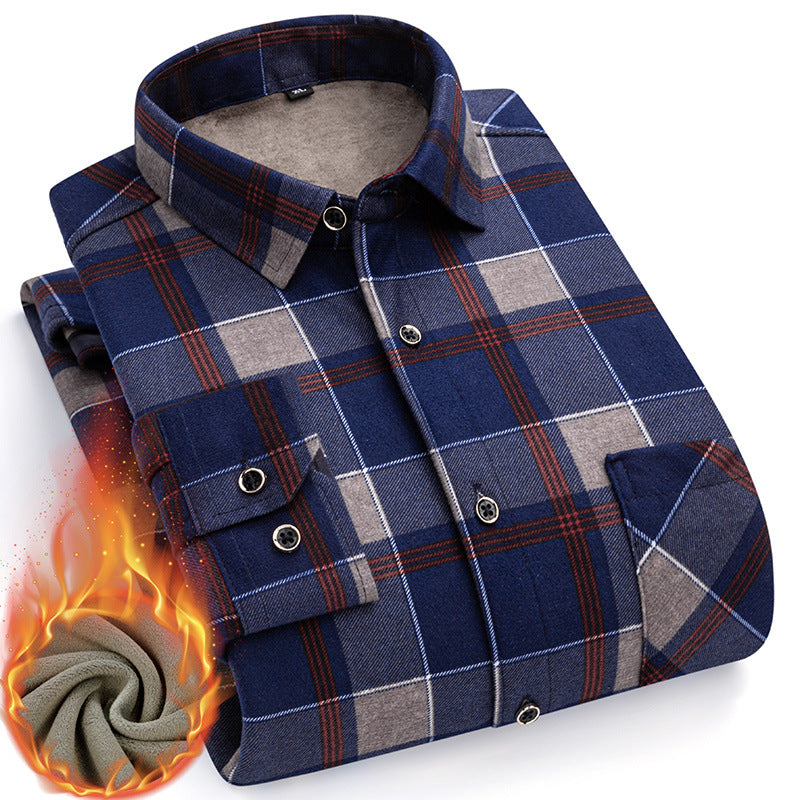 👔【L-5XL】Nové pánske termo tričko s obojstranným plyšom na jeseň a zimu - štýlové a všestranné.