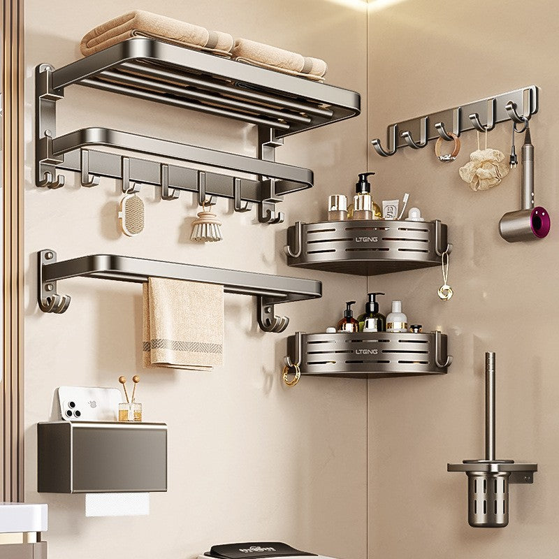 🔥 【50% DE DESCUENTO】 🧼 Organizador de toallas sin perforaciones