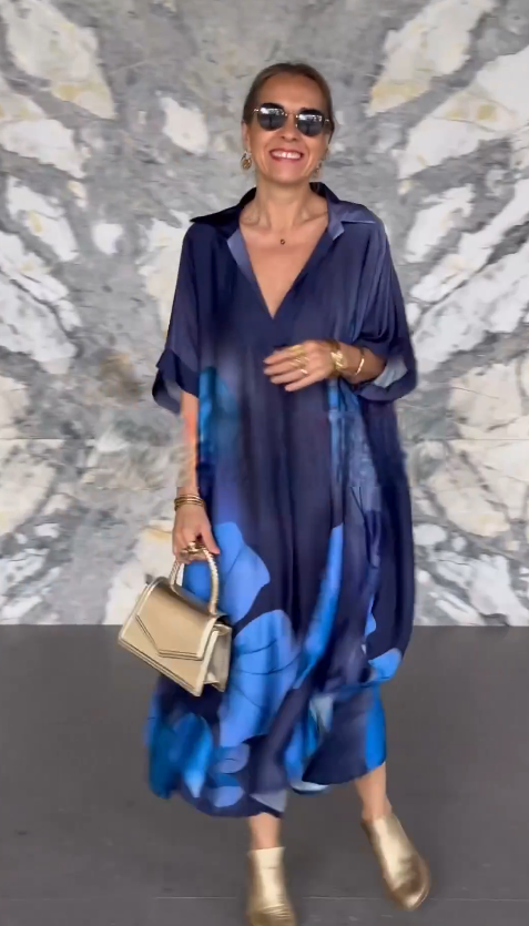 🔥【Kup 1, a otrzymasz 1 gratis】🌈【S-5XL】👗2025 Wysokiej jakości elegancka, wygodna sukienka z nadrukiem