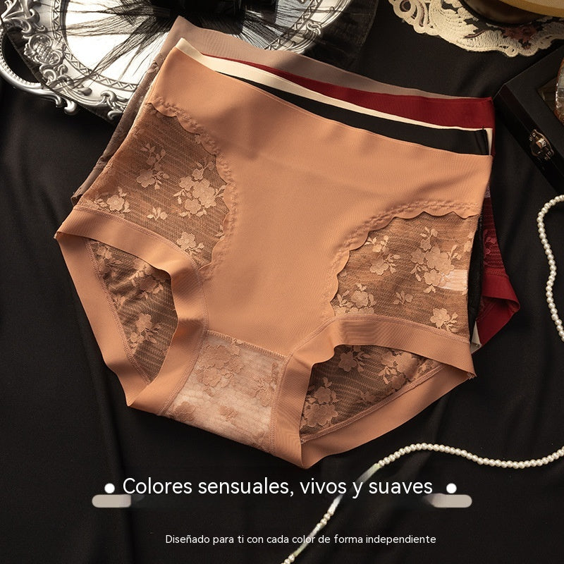 【€33】Un conjunto de 5 piezas: negro + burdeos + beige + marrón + rojo ladrillo --- Ropa interior de encaje sin costuras de alta elasticidad para mujer para control de abdomen, modelado de glúteos y bragas de levantamiento