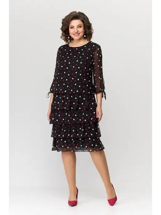 【S-5XL】💃 Luksusowa sukienka o lekkiej sylwetce, wykonana z wygodnego szyfonu.