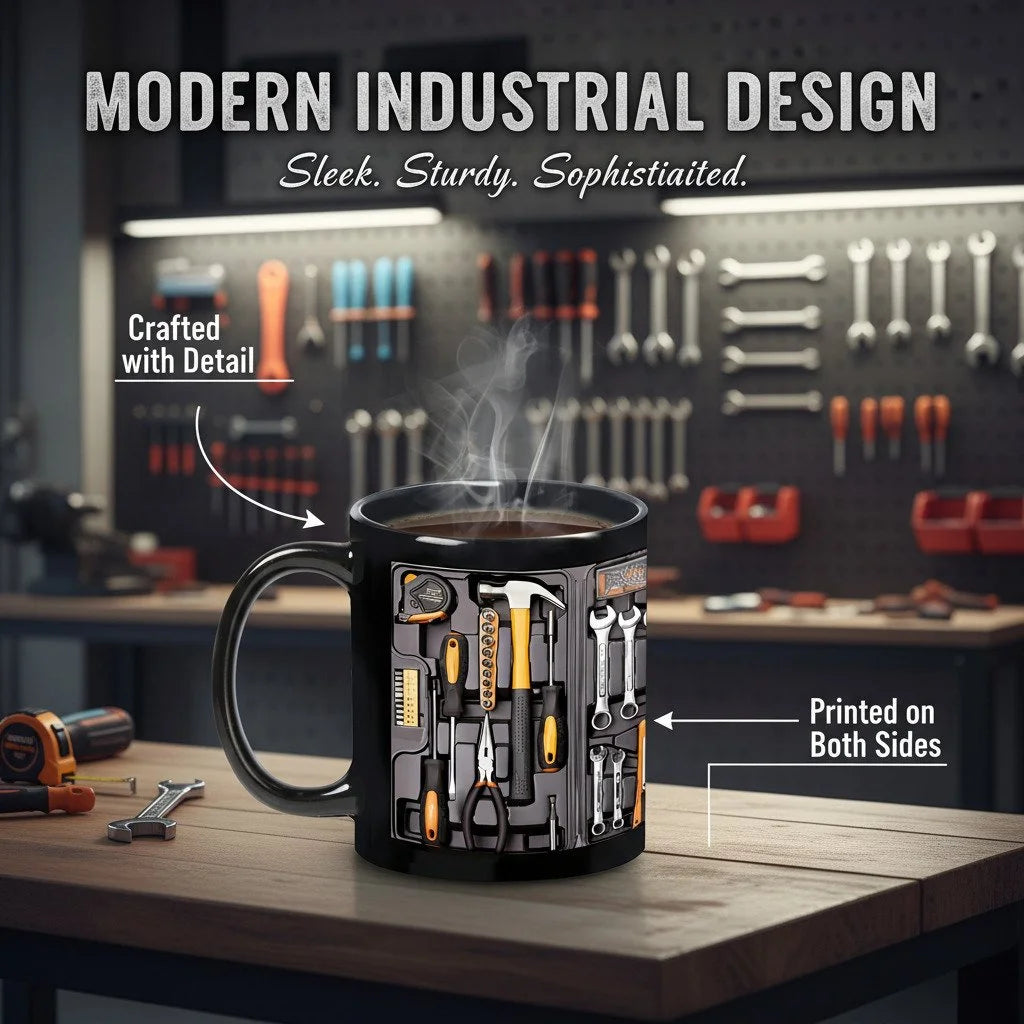 🔥☕【Oferta por tiempo limitado, 50% de descuento】Taza creativa de herramientas mecánicas, popular y a la moda