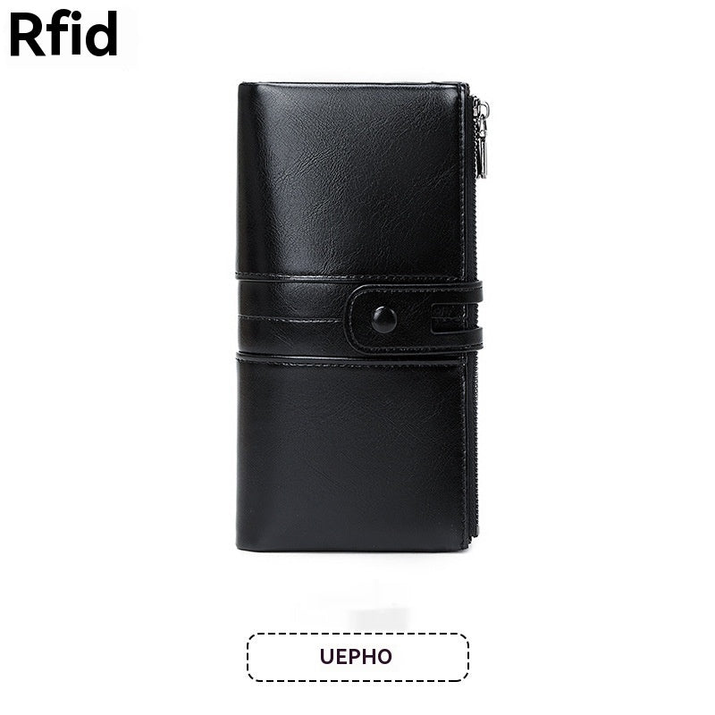💖👜【Oferta por tiempo limitado -50%】Cartera multifuncional de piel genuina para mujer, top ventas 2025