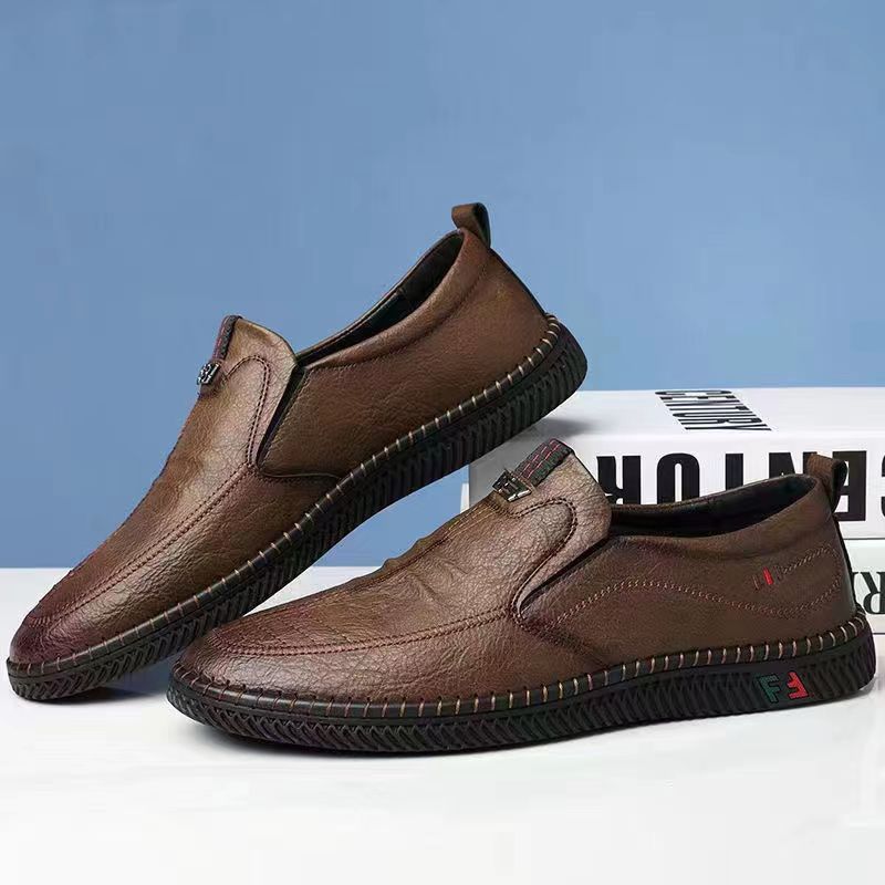 Nowe męskie buty z miękkiej skóry z 2026 r. | Oddychające i wygodne | Łatwe do chodzenia