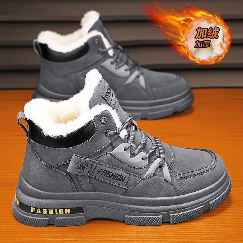 👞【Descuento 50 % por tiempo limitado】Nuevas botas Martin de invierno para hombre con forro grueso de felpa