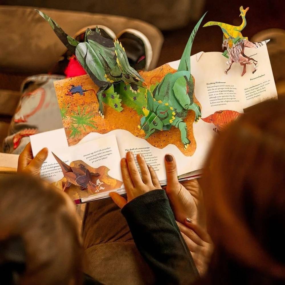 📕🦖【Zľava 50% na obmedzený čas】3D encyklopédia prehistorických dinosaurov – rozkladacia kniha
