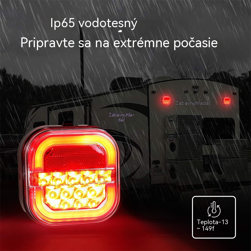 【Univerzálne 12V/24V】🚦 LED svetlá pre prívesy