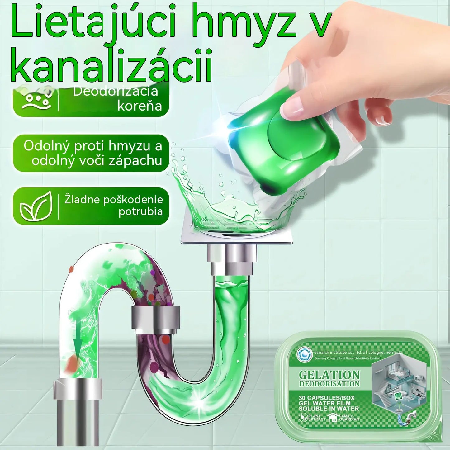 2 balenia (100 tabliet)--1 tabliet / 0.22 eur🔥🎉 Išlo to na dračku! Kúpilo si to 30 000 ľudí 🎉. Bio-enzymatické kapsuly na odstránenie zápachu z odtoku.