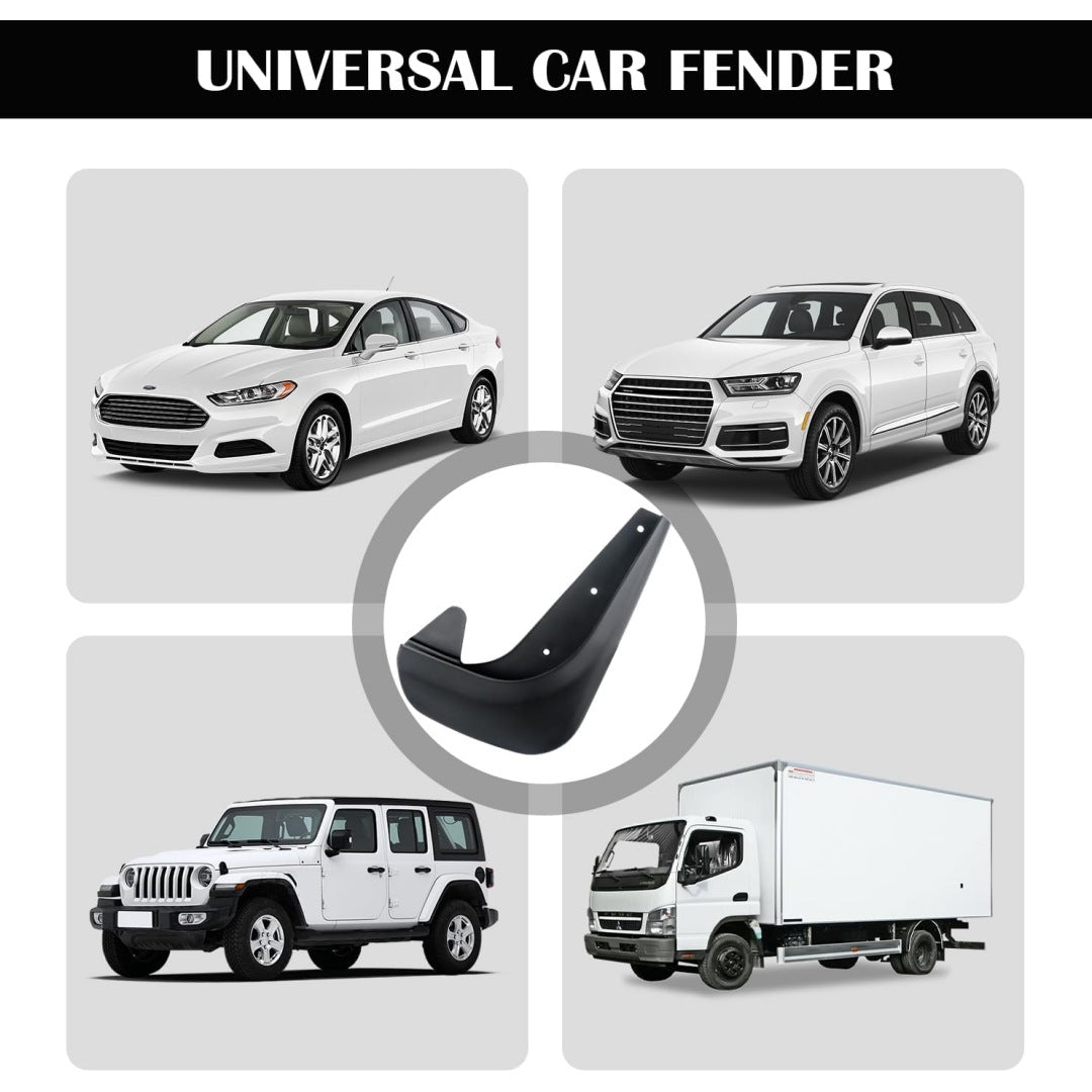 🚗💨【Juego de 4 piezas con herramientas de instalación】Guardabarros para ruedas delanteras y traseras de coche, accesorios exteriores universales para guardabarros de rueda de coche