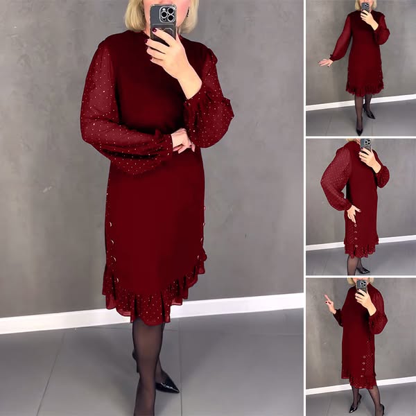 💖💖【S-5XL】🍁🍂Wysokiej jakości stylowa sukienka jesienno-zimowa w nowym stylu