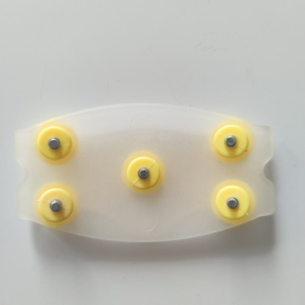 👴🚶🏔️Mangas de crampones antideslizantes invisibles de cinco dientes, crampones transparentes para exteriores, imprescindibles para las personas mayores.