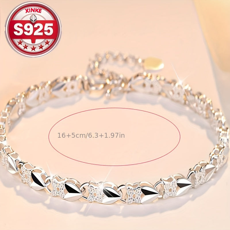 😀👉【Compre 1 y obtenga 1 gratis】💖🍀Me encanta la nueva pulsera de plata 925 con trébol de cuatro hojas para mujer, ¡a la moda!【30% de descuento】