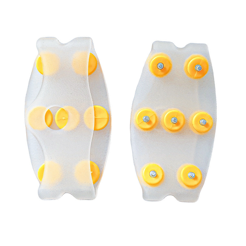 👴🚶🏔️Mangas de crampones antideslizantes invisibles de cinco dientes, crampones transparentes para exteriores, imprescindibles para las personas mayores.