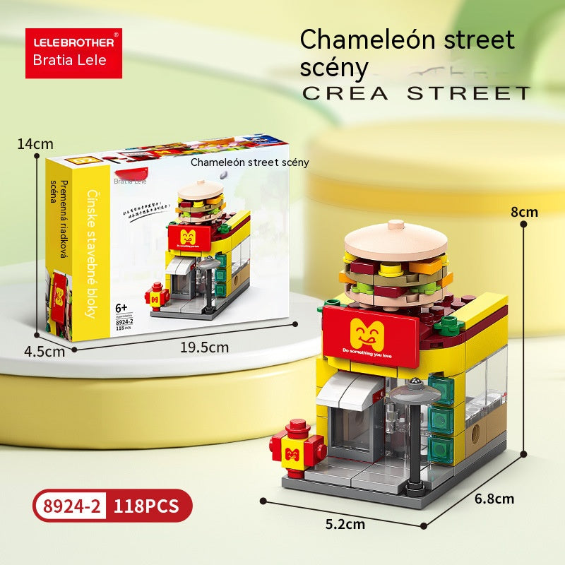 🏙️🧩【50% zľava po obmedzenú dobu】 Kompatibilné s LEGO mini city street scene stavebnými blokmi vzdelávacích stavebných hračiek