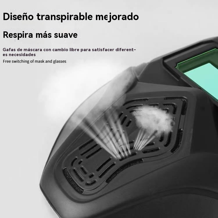 🛡️🔥【Descuento del -50%】Mascarilla + gafas 2 en 1: colores reales, protección total