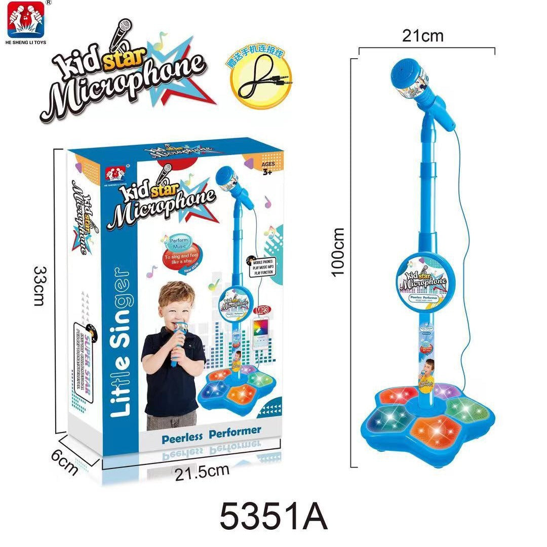 💥Juguete de micrófono, juguete de máquina de karaoke con luz.