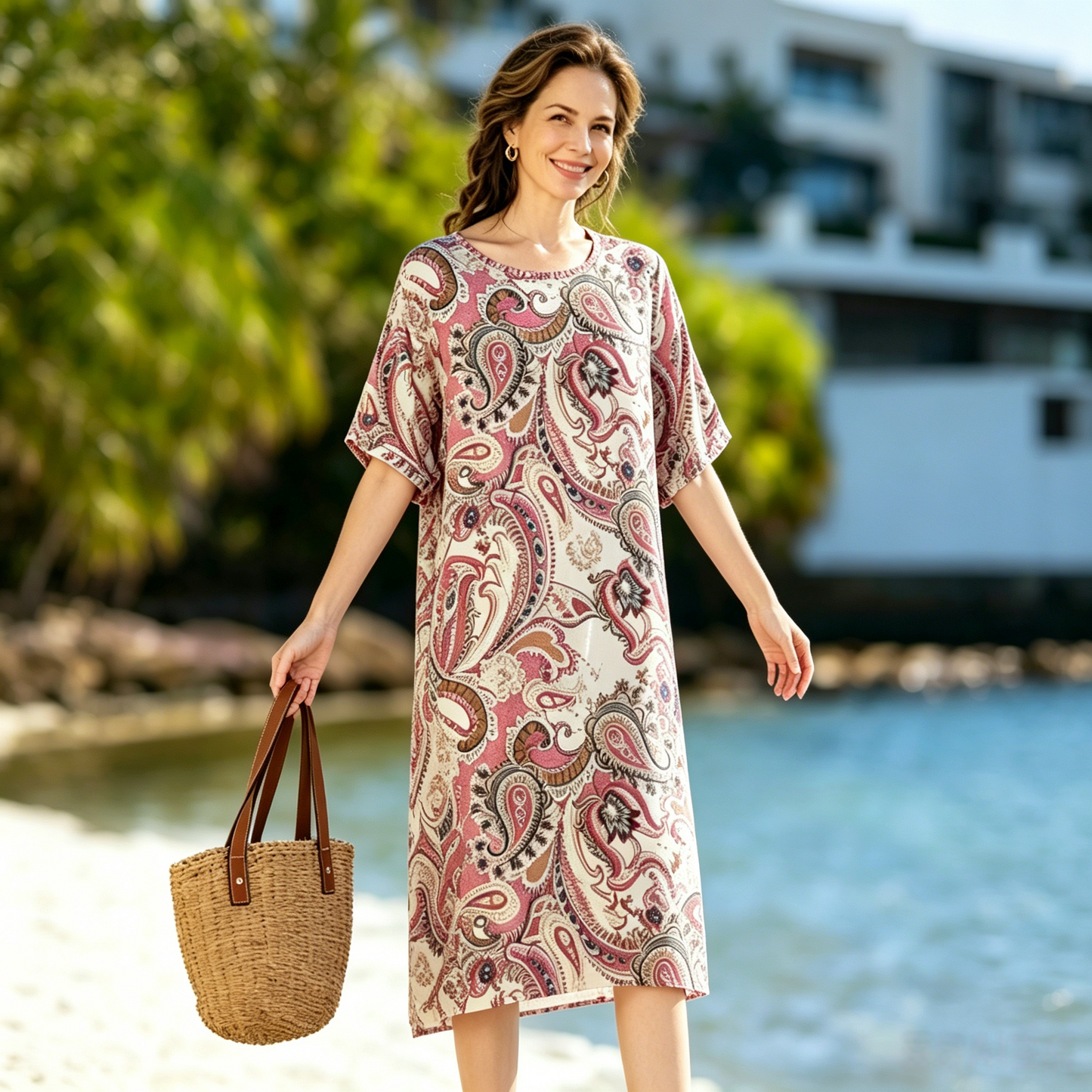 【S-5XL】Nuevo vestido estampado para mujer de tallas grandes 2026