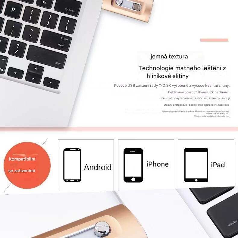 ⚡【✨Časově omezená sleva】Flash disk 4 v 1 pro iPhone/iPad/Android/PC