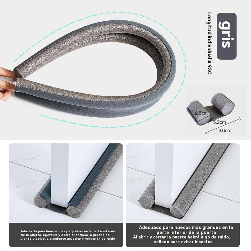 🔥Compre 2 y llévese 2 gratis🔥🚪Banda de sellado al vacío para puertas y partes inferiores, resistente al viento, aislante térmica y resistente al polvo💨