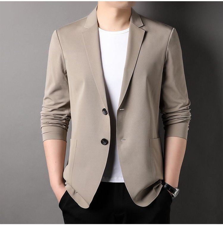 【50% zniżki】【M-5XL】Męska letnia kurtka biznesowa z lodowego jedwabiu, oddychająca