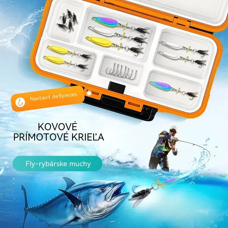 🐟【Kúpte 3 a získajte 3 zadarmo】【Balenie 6 kusov】🎣✨ Trblietavá muška | Lepšia na dlhé hody, ľahšie sa zahákne