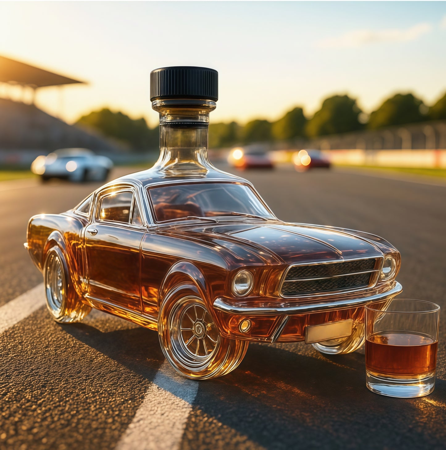 🏎️🍷🎁【Kup 1, a 1 dostaniesz gratis】Kreatywna butelka na whisky w kształcie samochodu – styl i wartość kolekcjonerska