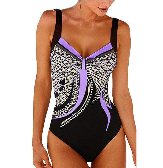 🩱Wyprzedaż sezonowa🏊♀️ Nowy strój kąpielowy jednoczęściowy retro 2025 z nadrukiem, bikini