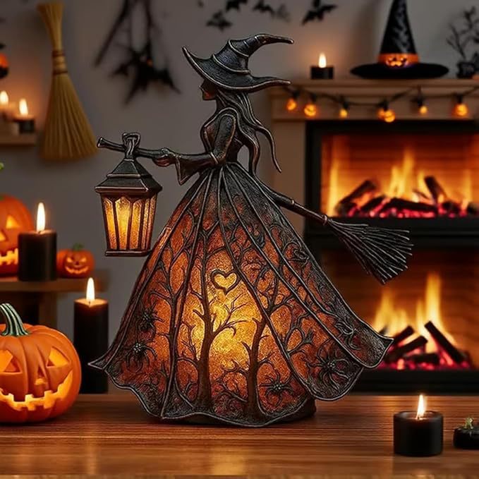 🧙‍♀️ 【50% popusta】Jedinstvena dekorativna stolna lampa u obliku vještice za Noć vještica