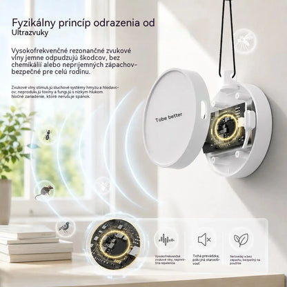 🔥 2 kusy za 22 €🐦 Prenosný ultrazvukový odpudzovač vtákov | Automatický odpudzovač holubov, ideálny na balkóny, záhrady a vonkajšie priestory