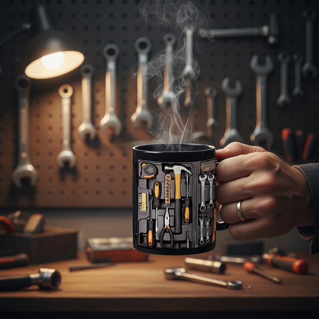 🔥【Kup 1, odbierz 1 gratis】☕ Ostateczny Kubek Narzędziowy Mechanika