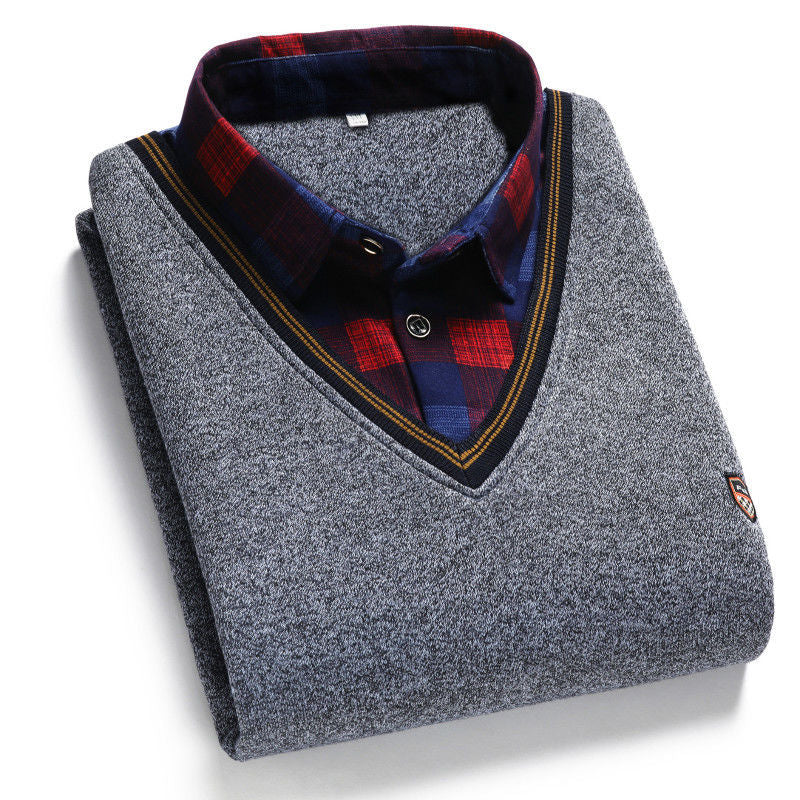 👔40%OFF--Krajnja ponuda za kraj godine[M-4XL] Muška pletena svilena košulja
