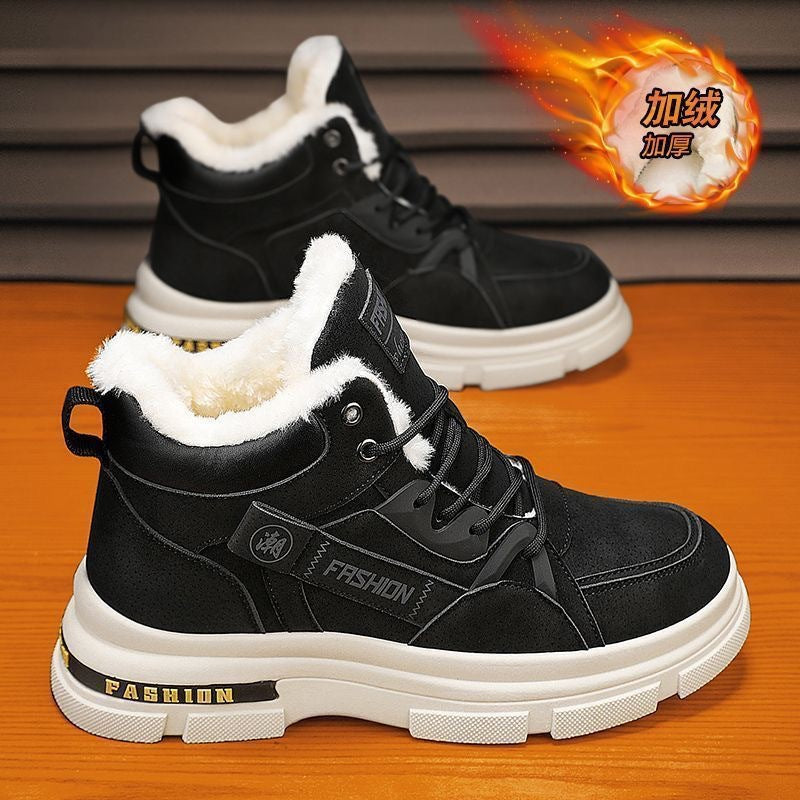 👞【Descuento 50 % por tiempo limitado】Nuevas botas Martin de invierno para hombre con forro grueso de felpa