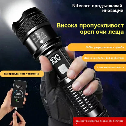 💥🔦【Купи 1, вземи 1 безплатно】Хитов високоярък многофункционален фенер с увеличение за външна употреба