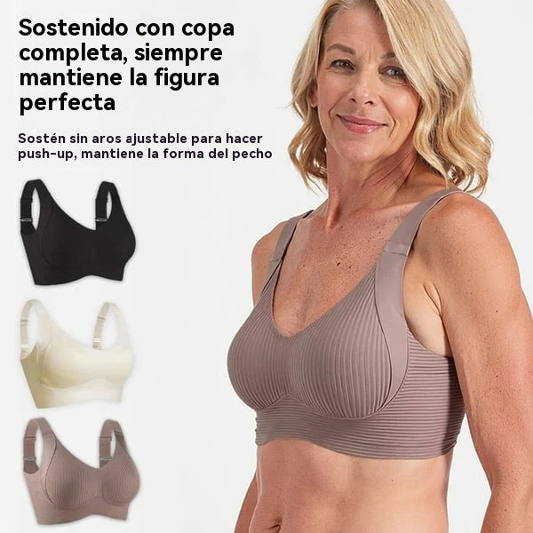 😍【40-95 kg】【Paquete de 2】Sujetador inalámbrico de una pieza para mujer❤️