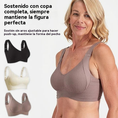 😍【40-95 kg】【Paquete de 2】Sujetador inalámbrico de una pieza para mujer❤️