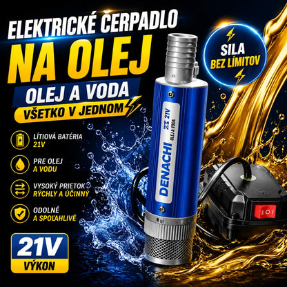 【Elektrické olejové čerpadlo】Nové olejové čerpadlo Denaqi 21V s lítiovou batériou, dvojité olejové a vodné čerpadlo, lítiová batéria