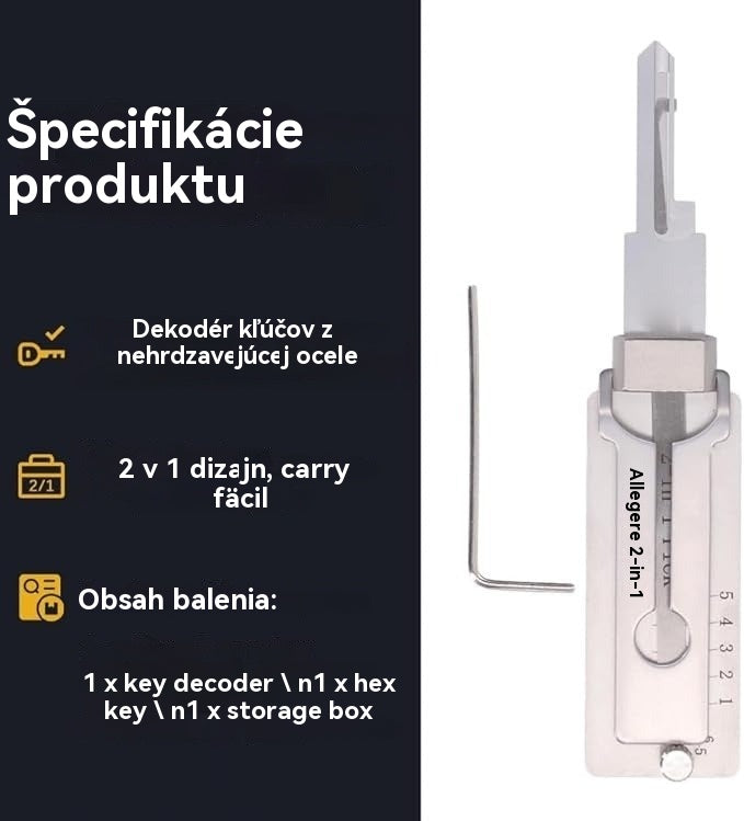 🔥🔐【Obmedzená ponuka – 50% zľava】Najpredávanejší dekodér kľúčov z nehrdzavejúcej ocele