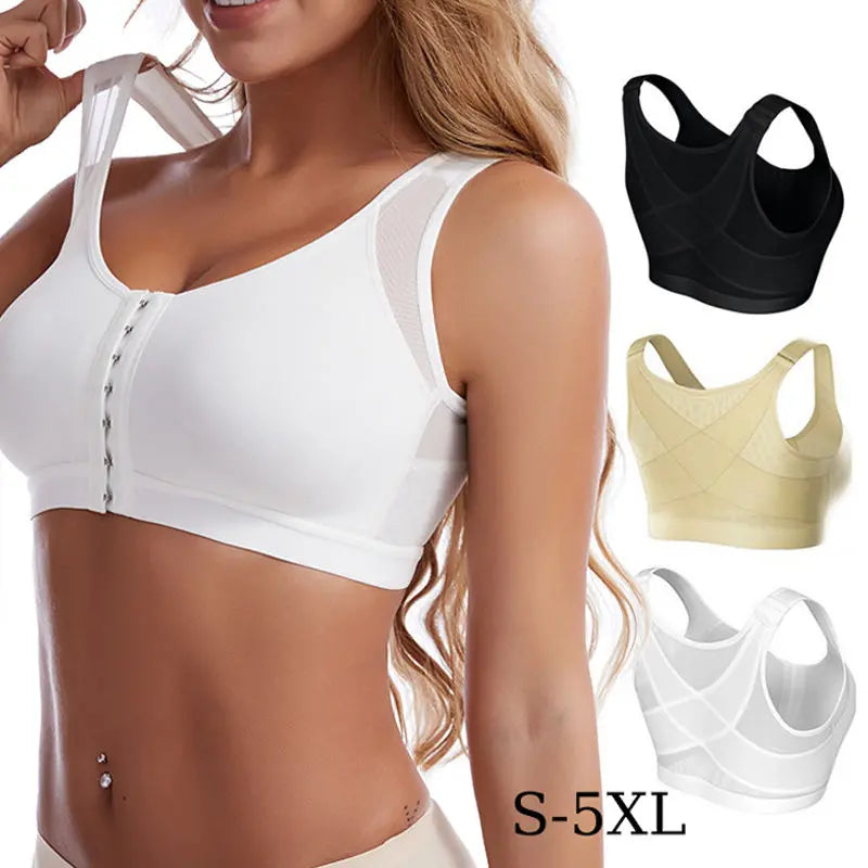 🔥 【3 sztuk】👙💖【40-120kg】Biustonosz podtrzymujący pełne pokrycie