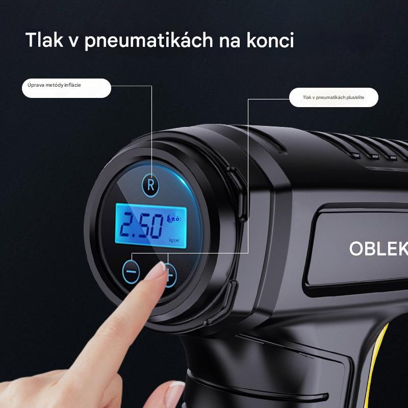 🚗💨Ušetrite 50%✅🔥Multifunkčný bezdrôtový prenosný hustič pneumatík s digitálnym displejom