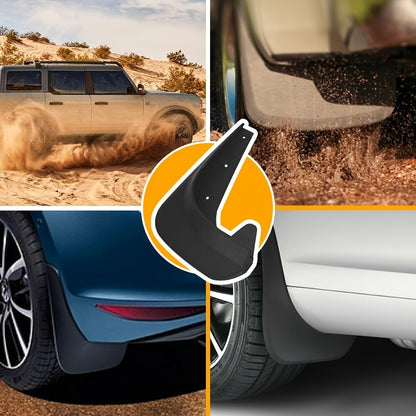 🚗💨【Juego de 4 piezas con herramientas de instalación】Guardabarros para ruedas delanteras y traseras de coche, accesorios exteriores universales para guardabarros de rueda de coche