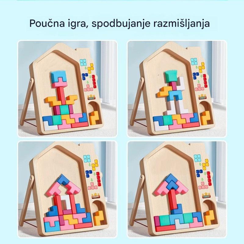 🔥🌈【Kupi 1 in prejmi 1 gratis】Tetris otroška izobraževalna sestavljanka in gradbena igračka