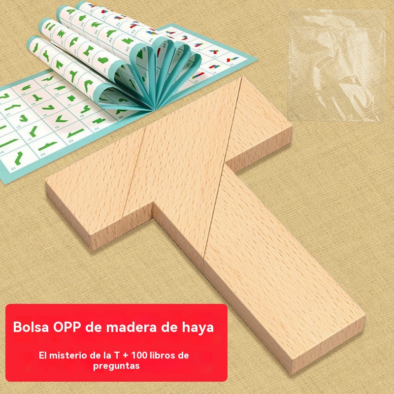 💕🎭Juguete rompecabezas tangram versátil en forma de T