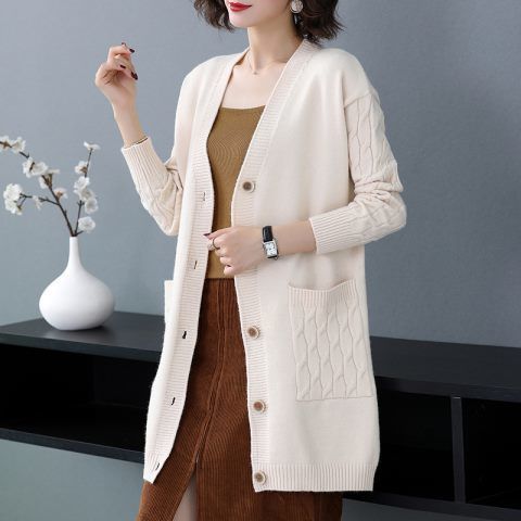 ✨【Oferta por tiempo limitado -50%】Cárdigan femenino de otoño e invierno, estilo moderno, holgado y grueso