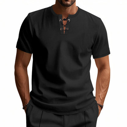 👔【50% OFF】❗️❗️👍Мъжка тениска, лятна с къс ръкав от чист памук | Удобна и дишаща, с опция за плащане при доставка
