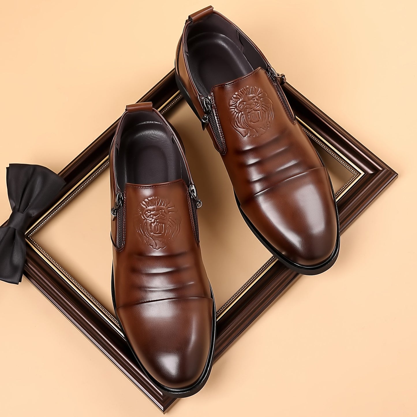 💥👞【Oferta especial por tiempo limitado 50%】Zapatos de cuero elegantes y modernos para hombre